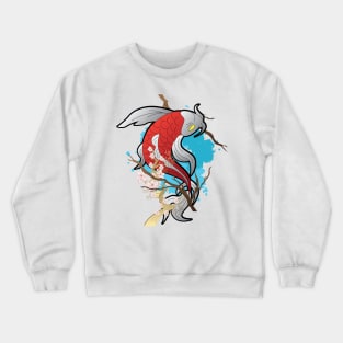 Koi Fish Japanese Traditional Art Style Crewneck Sweatshirt